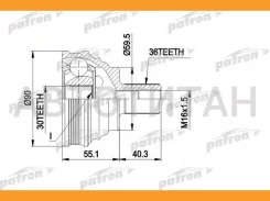 ���� ������ �-�� 36x59.5x30 AUDI: A3 03 -, A3 Sportback 04 -, SEAT: Altea 04 -, Toledo III 04 -, Skoda: Octavia 04 -, VW: Caddy III ��������� [PCV1467...