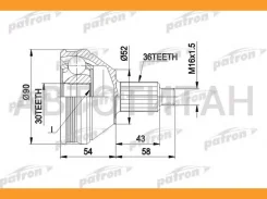 ���� ������ �-�� 36x50.75x30 Skoda: Fabia 1,4TDI, 1,9TDI,2.0, Roomster 06 -, VW: BORA 98 - 05, GOLF IV 97 - 05, VW: POLO 99 -, AUDI: A2 00 - 05, A3 96...