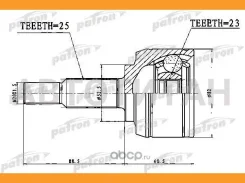 ���� �������� 25x52,5x23 Dacia Dokker 1,2TCE 1,5DCI 12-, Renault Megane 1,6 16V 08-, Scenic III 1,6 16V 09- PCV1767 ����