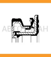 ������� ������� 95x130x16Kassette Iveco Daily 2.5D 85 Corteco 12015509B 12015509B ����