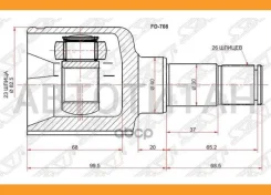 ���� (�������/ �����/ �����) Ford Focus 04-11 / C-MAX 07-10 [FD708], ����� �������� FD708 ����