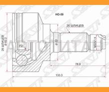 ���� (�������/ �����) Honda Fit 01-13 / Fit Shuttle 11-15 [HO59], �������� HO59 ����