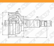 ���� (�������/ �����) Ford Escape 00-06 / Maverick 00-07 / Mazda Tribute 00-07 [MA41A44], �������� MA41A44 ����