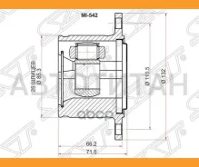 ���� (�������/ ������/ �����) Mitsubishi Delica 89-07 / Pajero 81-00 / L300 87-98 / L400 94-06 [MI542], ������ �������� MI542 ����
