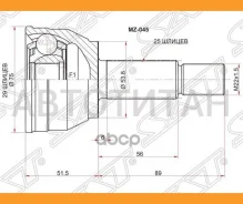 ���� (�������/ �����) Mazda Demio 07-14 / 2 07-15, �������� MZ045 ����