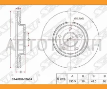 ���� ��������� (�����) Nissan Teana 14-20 / X-Trail 13-22 / Altima 12-18 [ST402063TA0A] ST402063TA0A ����