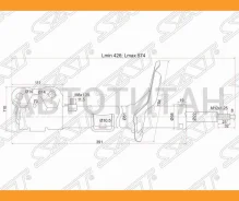 ������ �������� Mitsubishi Outlander XL/Citroen C-Crosser/Peugeot 4007 07- LH [ST4060A173], ����� ST4060A173 ����