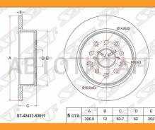 ���� ��������� (���) Toyota Crown 99-07 / Mark II (X110) 00-04 / Lexus GS 97-04 / IS 98-05 / Toyota [ST4243153011] ST4243153011 ����