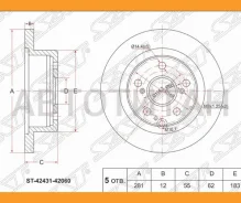 ���� ��������� (���) Toyota Harrier (XU60) 13-20 / RAV4 (XA30, XA40) 05-19 / Lexus HS 09-18 / Toyota [ST4243142060] ST4243142060 ����