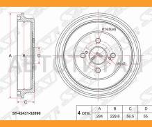 ������� ��������� ��� Toyota AXIO NZE14#/16#/Ractis #CP100/AQUA NHP10 [ST4243152090] ST4243152090 ����