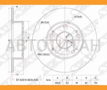 ���� ��������� (���) Honda Accord 02-08 [ST42510SDAA00] ST42510SDAA00 ����