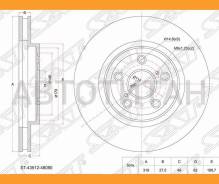 ���� ��������� (�����) Lexus RX 03-09 / Toyota Harrier (XU30) 03-13 / Highlander 03-07 / Kluger V 03 [ST4351248080] ST4351248080 ����