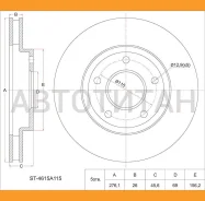 ���� ��������� (�����) Mitsubishi Lancer 07-17 / Galant Fortis 07-15 / Lancer Evolution 07-17 [ST4615A115] ST4615A115 ����