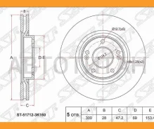 ���� ��������� (�����) Hyundai Creta 15-22 / ix35 09-15 / Sonata 01-23 / Tucson 04-21 / Kia Optima 1 [ST517123K160] ST517123K160 ����