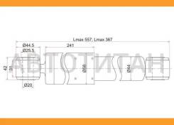 ����������� ������ KIA Bongo III/Hyundai Porter 4WD 04- LH=RH [ST553004E400], �����/������ ST553004E400 ����