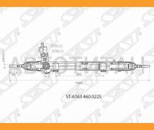 ����� ������� Mercedes BENZ ML 02-05 W163 (M14�1,5.16�1,5) [STA1634600225] STA1634600225 ����