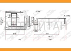 ���� (�������/ ������/ �����) Lexus RX 03-09 / Toyota Harrier (XU30) 03-13 [TO649], ������ �������� TO649 ����