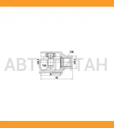 ���� ���������� ����� �-�� 3C0498103G VW Passat B6 05-11 1601076SX ����