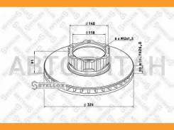 ���� ��������� 324/118x30/91 6n-140-M12x1.5 MB 809/811/814 8500723SX ����