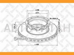 ���� ��������� 430/211x45/132.5 10n-238-M14x1.5 MB Actros, ����� MB [8500728SX] 8500728SX ����