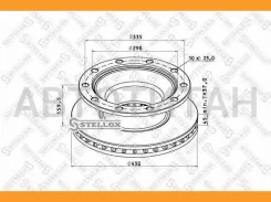 ���� ��������� 430/290x45/159.5 10n-335-23 �������� � ���������� ������ ABS Fruehauf 8500810SX ����