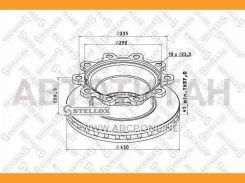 ���� ����430/290x45/159.5 10n-335-23 ����, ��� �������. ������ ABS ������� SB(Knorr) BPW Fruehauf [8500809SX] 8500809SX ����