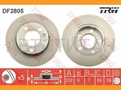 ���� ��������� ������ Audi A2/A3/TT, VW Bora/Golf 1.4-1.9TDi 96 DF2805 [DF2805] DF2805 ����