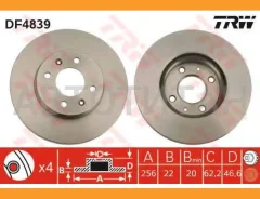 ���� ��������� �������� Hyundai Accent, Kia Rio 1.4/1.6/1.5CRDi 05 DF4839 [DF4839] DF4839 ����