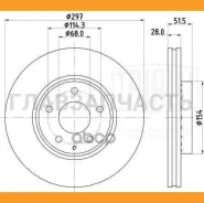 ���� ����. ��� �/� Mazda CX-5 (11-)/(17-)/6 (12-) �����. d=297 (�����. ) | ����� | DF084512 ����
