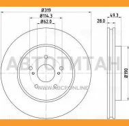 ���� ����. ��� �/� Lexus RX (03-)/Toyota Harrier (03-) �����. d319 DF198008 Trialli DF198008 DF198008 ����