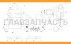 ���� ������� VW Passat B6, B7 05-, Skoda Octavia (1Z,5E) 04-, Audi A3 II, III 03- (����/����) [CVJ20001] CVJ20001 ����