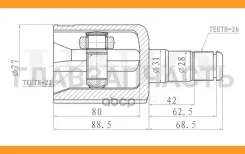 ���� ���������� VW Polo IV, V 06-, Skoda Rapid (NH1, NH3) 12-, Fabia (5J, NJ) 07- (����/����) [CVJ30001] CVJ30001 ����