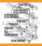 ����� ������. �������� R (�������, �����) Lexus LS460/460L USF4# 2006.08-2012.09 [EU] Febest 0125USF40F3 0125USF40F3 ����