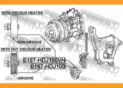 ����� �������� ����� ������������ �������� Toyotaland Cruiser Prado GRJ12, �KDJ120, �KZJ120, �LJ12, �RZJ12, �TRJ12, �DYNA200 Febest 0187HDJ100 0187HDJ...