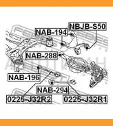 ���� ������ ���������� Nissan Teana RUS MAKE J32R 2009.06-2013.12 [EL] Febest 0225J32R2 0225J32R2 ����