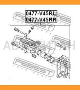 ����. ������� ����. R Mitsubishi Pajero II V14W-V55W 1991-2004 Febest 0477V45RR 0477V45RR ����