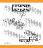������� ��������� ������ ������ Mazda 6 GG 2002-2008 Febest 0577MZ6RR 0577MZ6RR ����