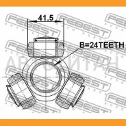������� 24x41.5 | ����/��� | AUDI, Dodge, Mercedes BENZ, BMW, JEEP, Nissan, Porsche, Toyota, Citroen Febest 2116TC718TDCI 2116TC718TDCI ����