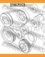 ����� �������� �������� Chevrolet, Chery, GMC, FORD, Hummer, FIAT, Chrysler, JEEP, Mercury, LAN Febest 2188FOCI 2188FOCI ����