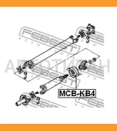 ��������� ��������� ���������� ���� Mitsubishi L200 KB4T 4WD 2005- Febest Mcbkb4 MCBKB4 ����