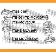 ����� ��������� ������������ | ����� ����/��� | Daihatsu, Toyota, Lexuscamry (JPP) ACV30, MCV3, Camry ACV3, Altis, ES300 Febest TSS019 TSS019 ����
