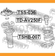����� ��������� ������������ | ����� ����/��� | Toyotaavensis ADT25, AZT25, CDT250, ZZT25, Avensis AZT25, Avensis AZT250, Febest TSS036 TSS036 ����