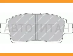 ������� ��������� (�������) Toyota Probox 02-14 / Succeed 02-14 / Vitz 99-05 / Echo 99-05 Ferodo FDB1368, �������� FDB1368 ����