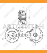 ���������� ����� ��� OPEL Astra F/Kadett E/Frontera A/Vectra A/Omega A 1,6/1,8/2,0 GMB GTB0040 GTB0040 ����