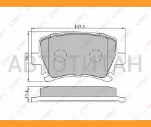 ������� ��������� �������� | ��� | AUDI A3 03/A4 00/ A6 97/00/04/VW Caddy III/Golf V/V Plus/Jetta III/Touran 03 Lynxauto BD1204 BD1204 ����