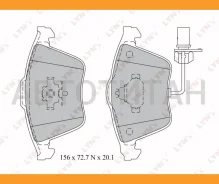 ������� ��������� �������� | ����� | AUDI A4 1.0-3.0TD 04-07/ A6 2.0-3.2 04/ A8 3.7-4.2 02-10, Front Lynxauto BD1217 BD1217 ����