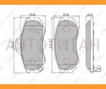 ������� ��������� �������� | ����� | Hyundai Elantra 07/Sonata 01/Sonata NF 05/Tiburon 06/Tucson 04/KIA Magentis 05 Lynxauto BD3602 BD3602 ����