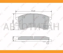 ������� ��������� �������� | ����� | Mazda 6 ����� 02-07 Lynxauto BD5112 BD5112 ����