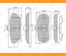 ������� ��������� �������� | ��� | Mitsubishi Lancer IX-X /1.3/1.6/2.0 03/Outlander 03/Outlander XL 06 Lynxauto BD5505 BD5505 ����
