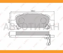 ������� ��������� �������� | ��� | Subaru Impreza 98/Forester 97/Legacy 98 Lynxauto BD7106 BD7106 ����